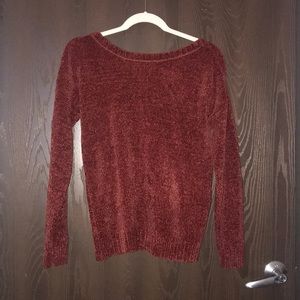 Braided back sweater